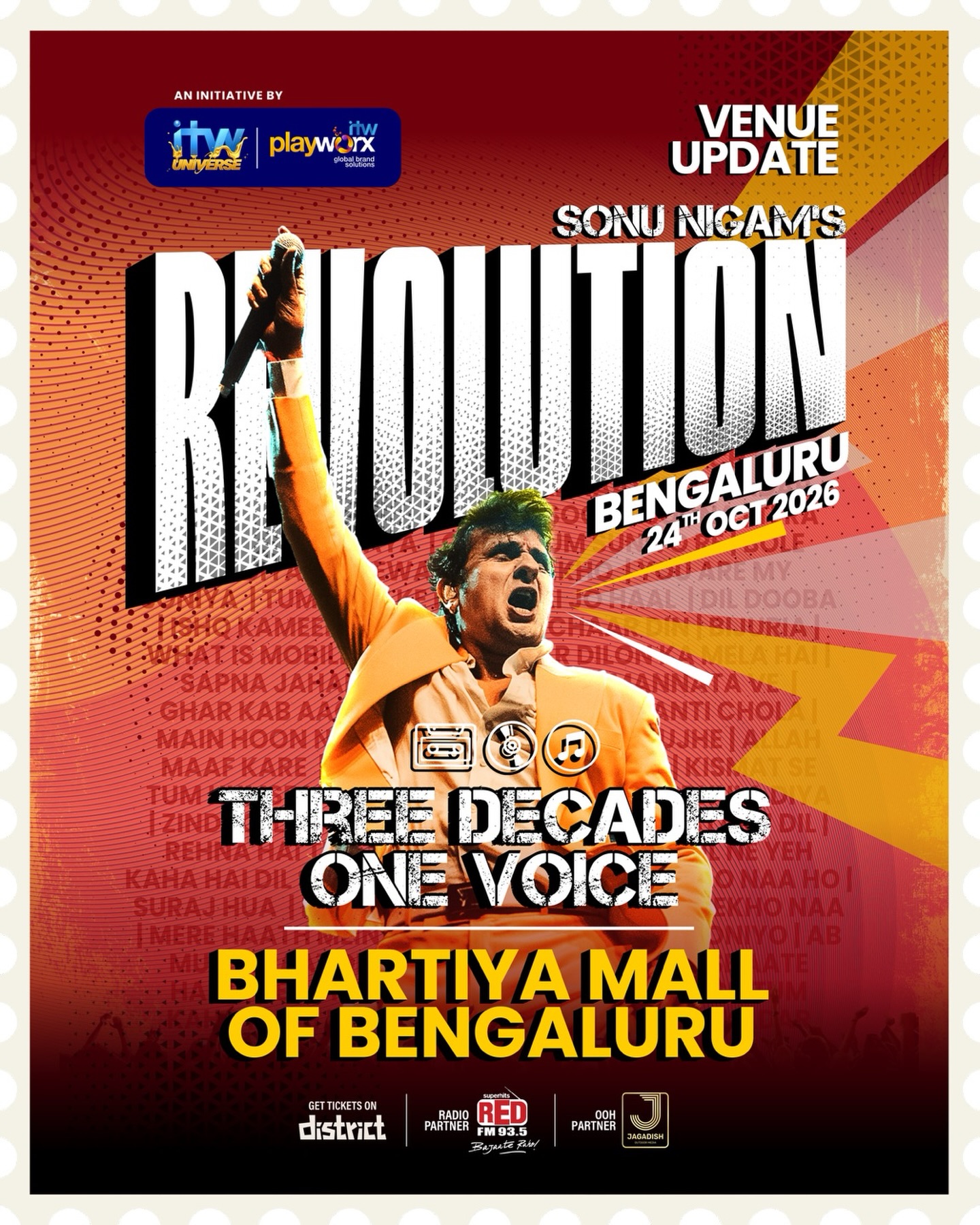 Sonu Nigam - The Revolution India Tour | Bengaluru - Music in Bangalore
