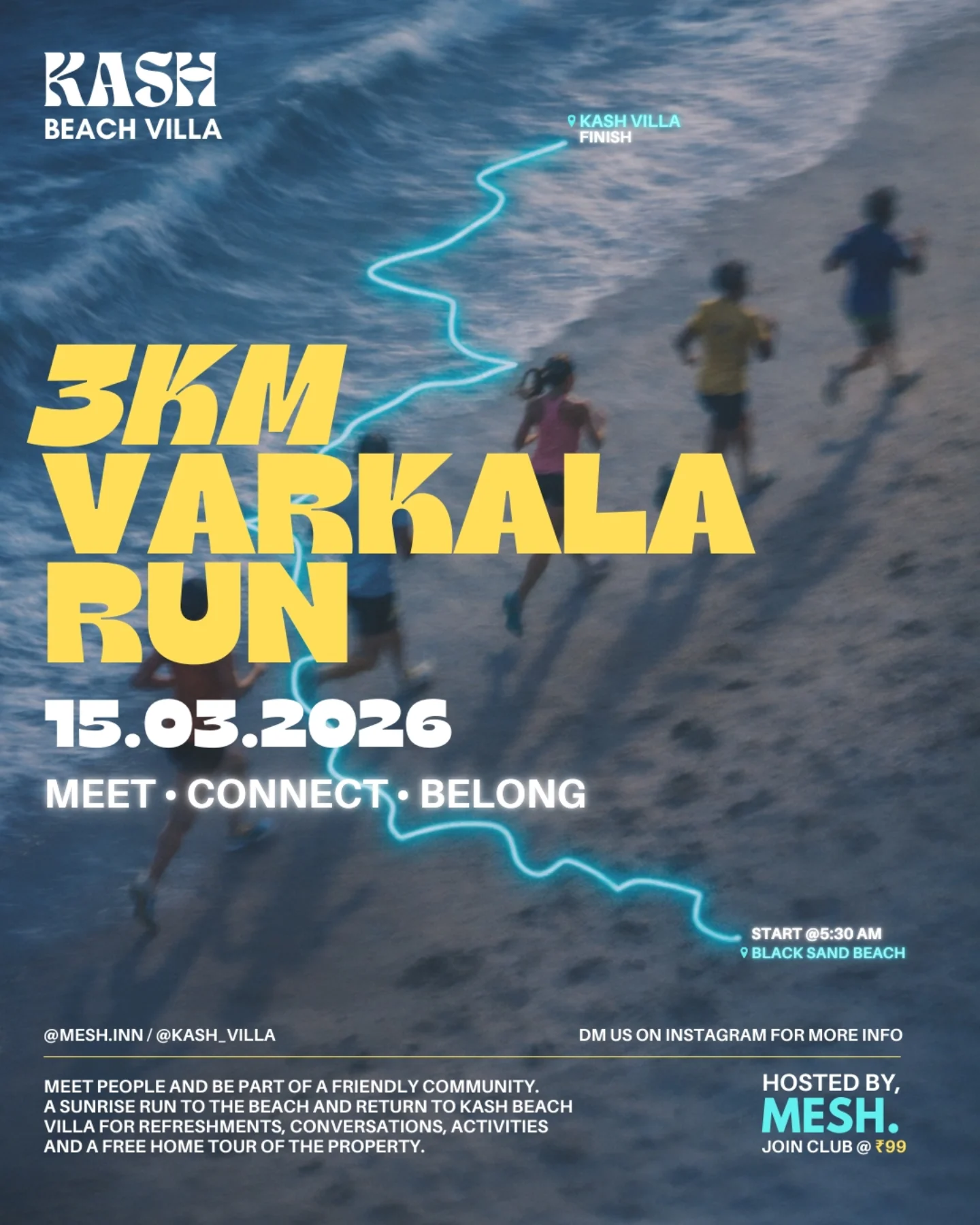 3KM Varkala Sunrise Run - Sports in Trivandrum