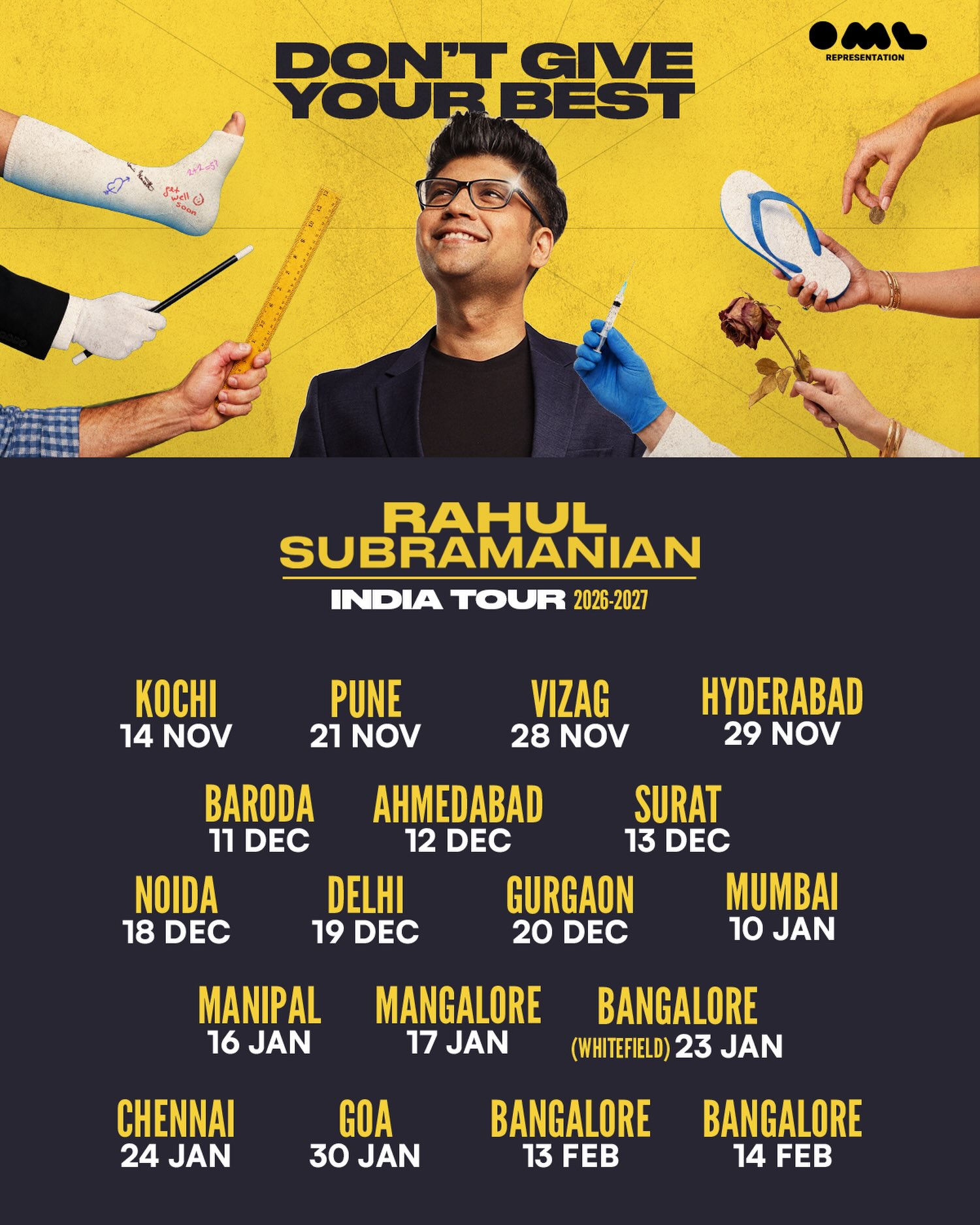 Don't Give Your Best by Rahul Subramanian | Ahmedabad - Comedy in Ahmedabad