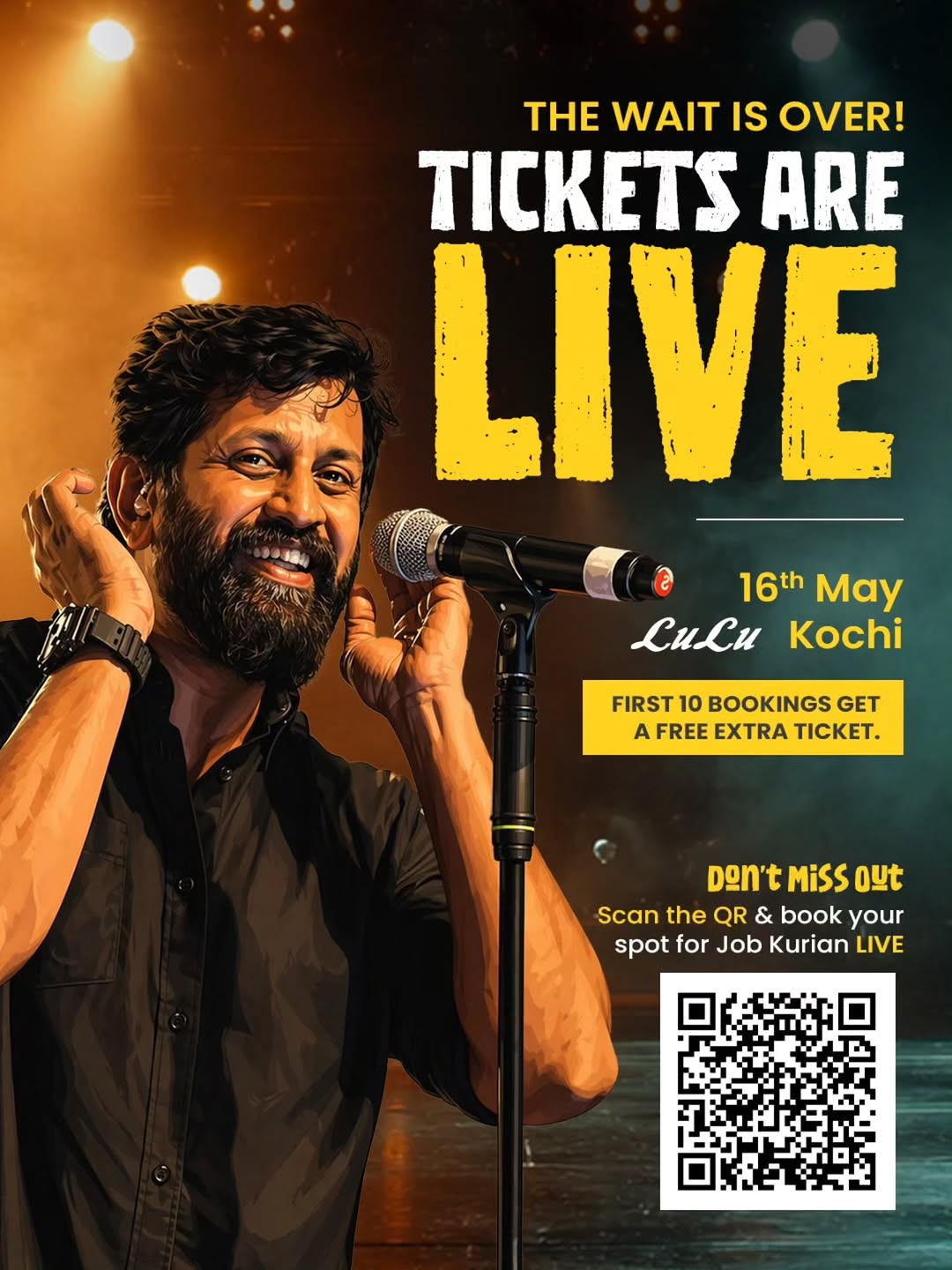Job Kurian Live: Lulu Open Arena Night - Music in Kochi