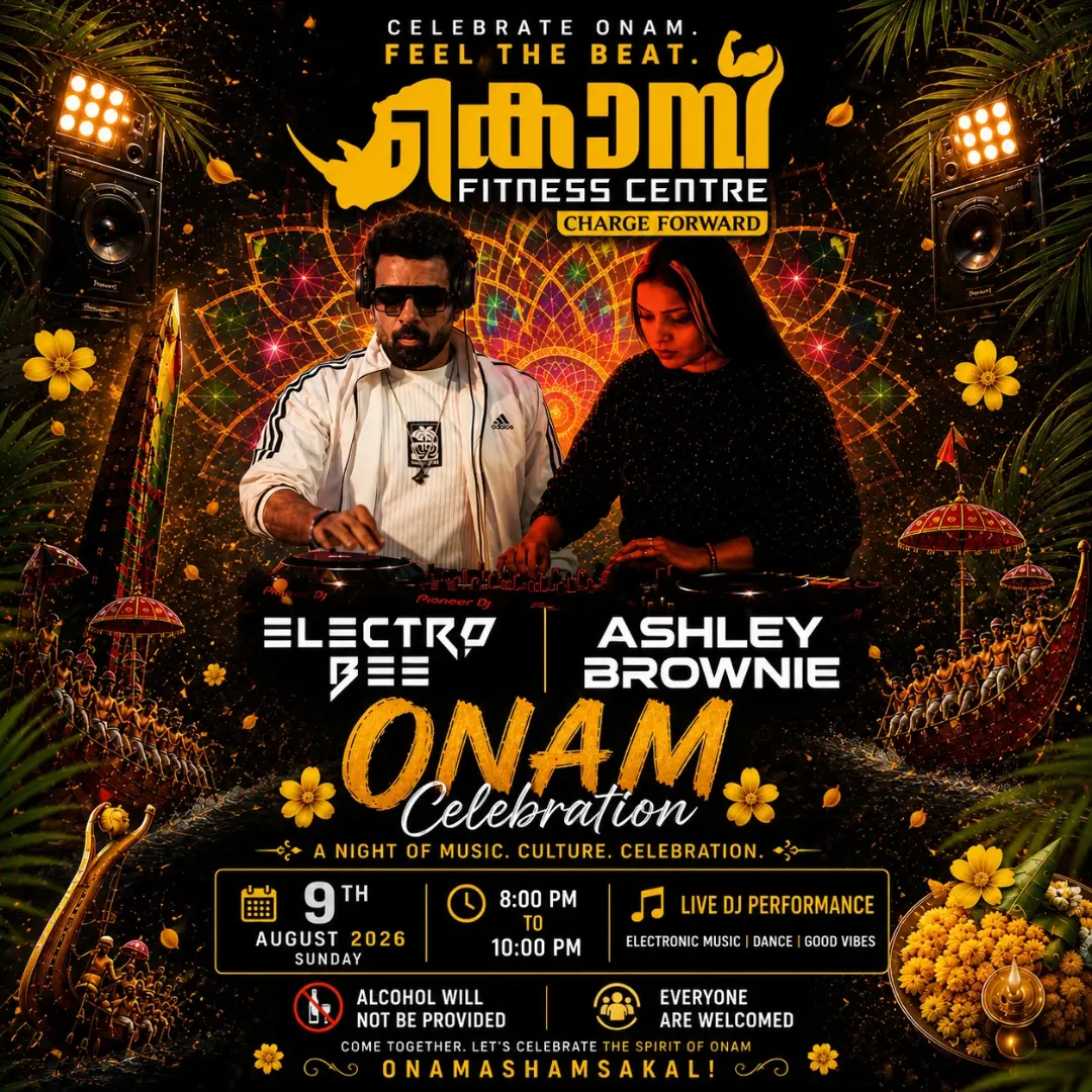 Onam Celebration ft. Electro Bee & Ashley Brownie - Music in Kochi
