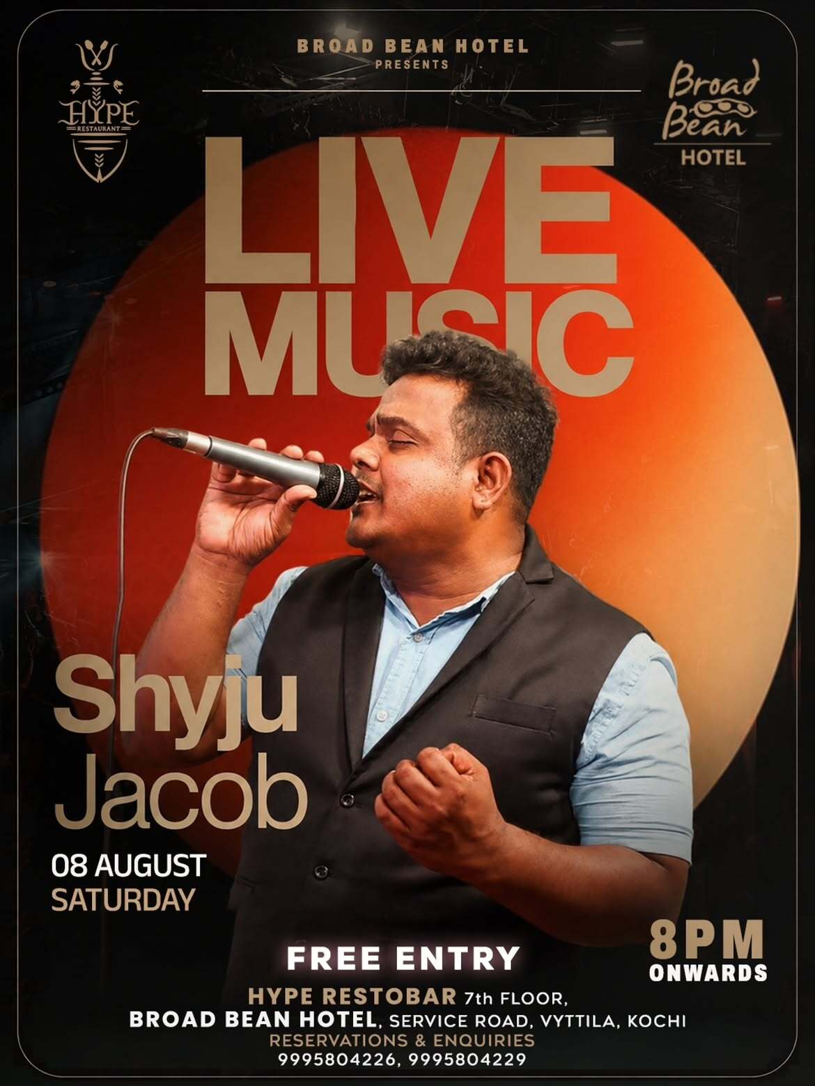 Live Music ft. Shyju Jacob - Music in Kochi