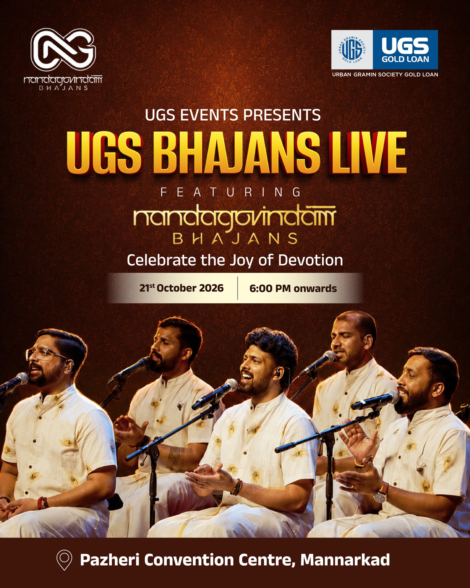 UGS Bhajans Live ft. Nandagovindam Bhajans - Music in Palakkad