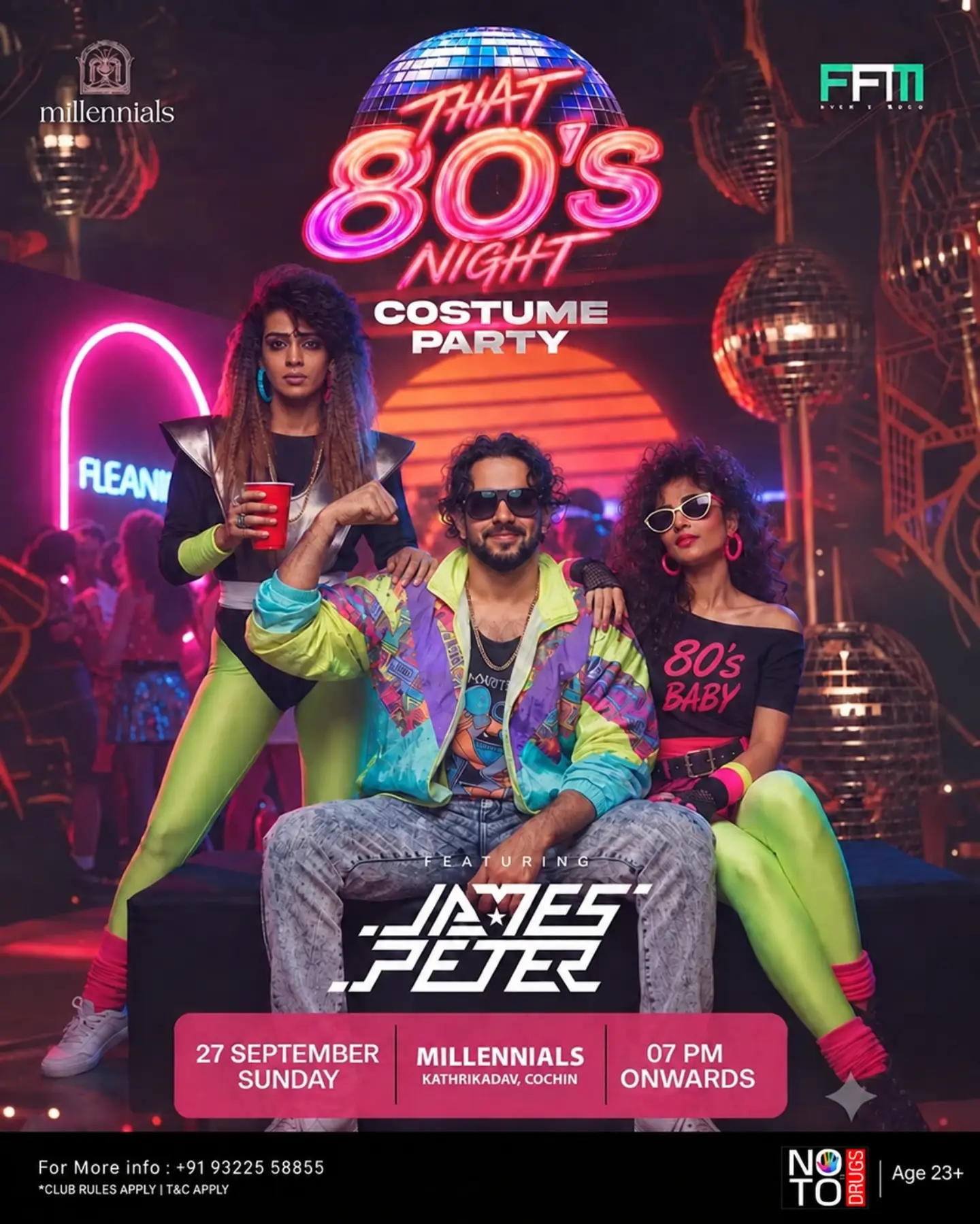 That 80's Night - Costume Party ft. Jamer Peter - Music in Kozhikode