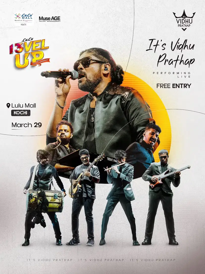 Vidhu Prathap Live at Lulu Mall Kochi - Music in Kochi