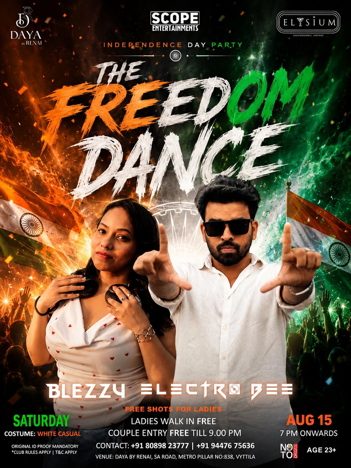 The Freedom Dance ft. DJ Electro Bee & Blezzy - Music in Kochi
