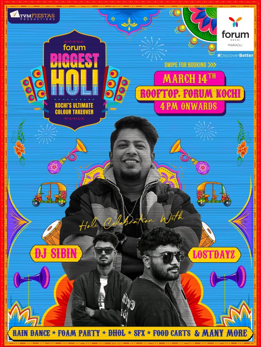 DJ SIBIN x LOST DAYZ at FORUM BIGGEST HOLI - Music in Kochi