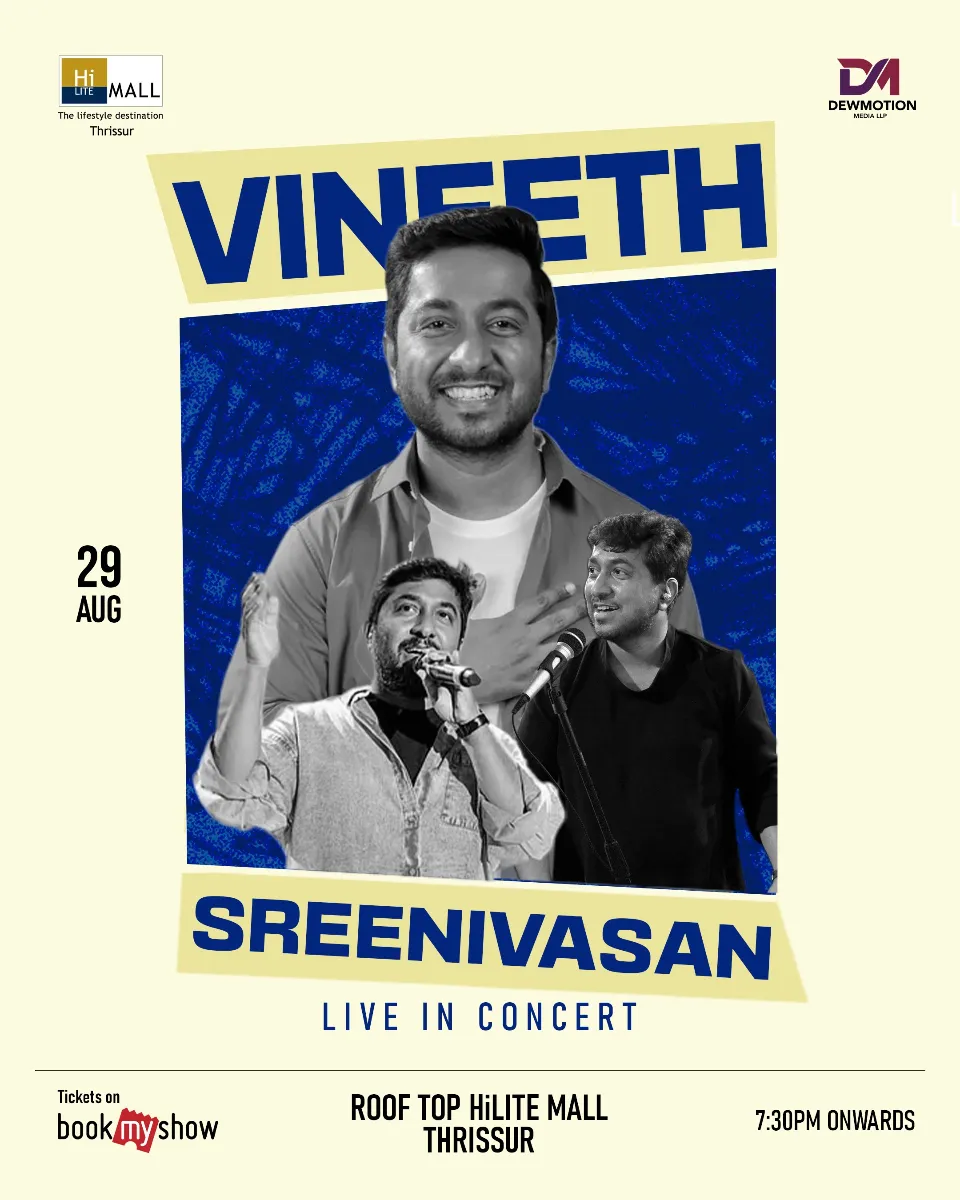 Vineeth Sreenivasan Live in Concert - Music in Thrissur