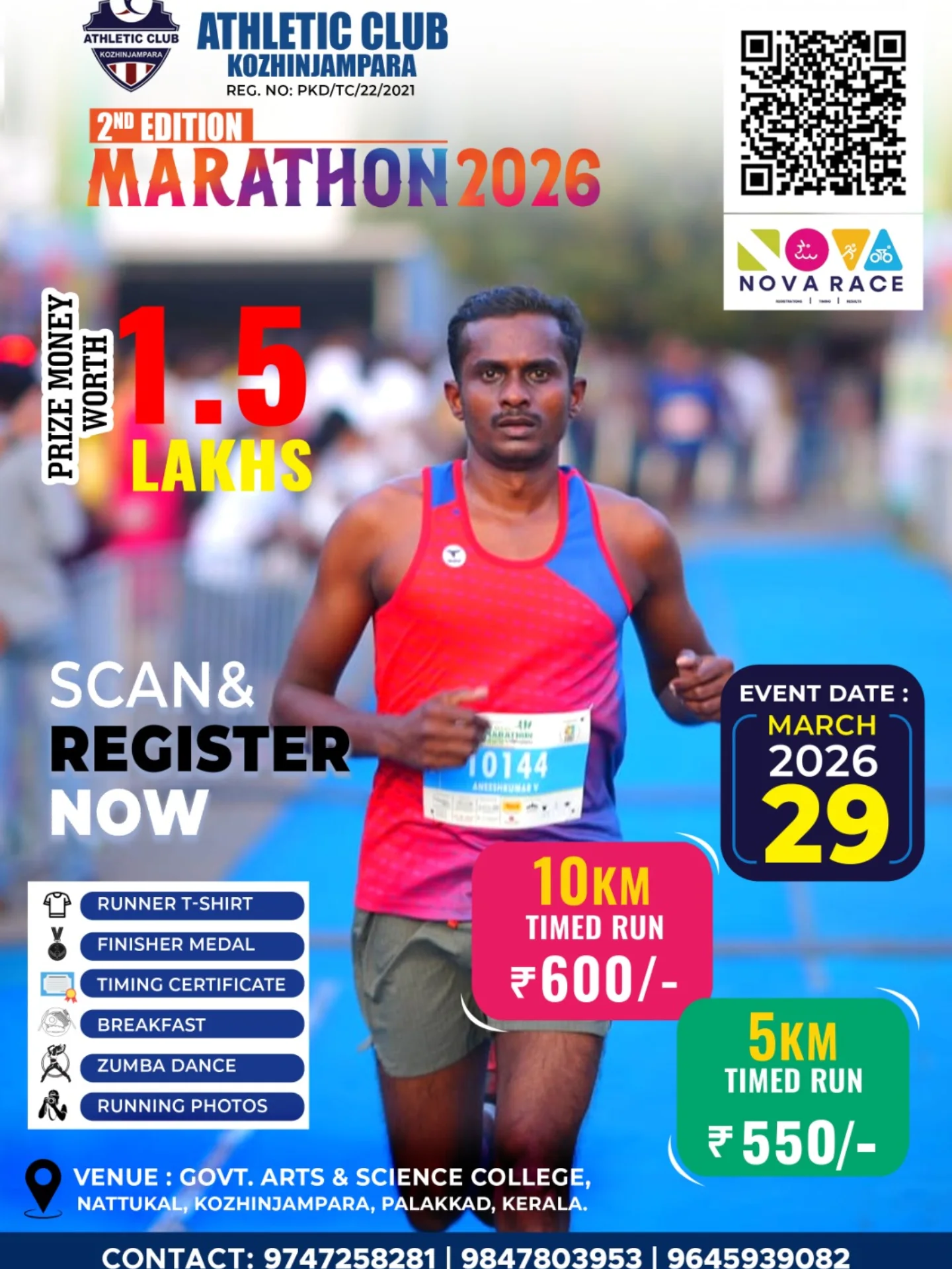 Athletic Club Kozhinjampara 2nd Edition Marathon 2026 - Sports in Palakkad