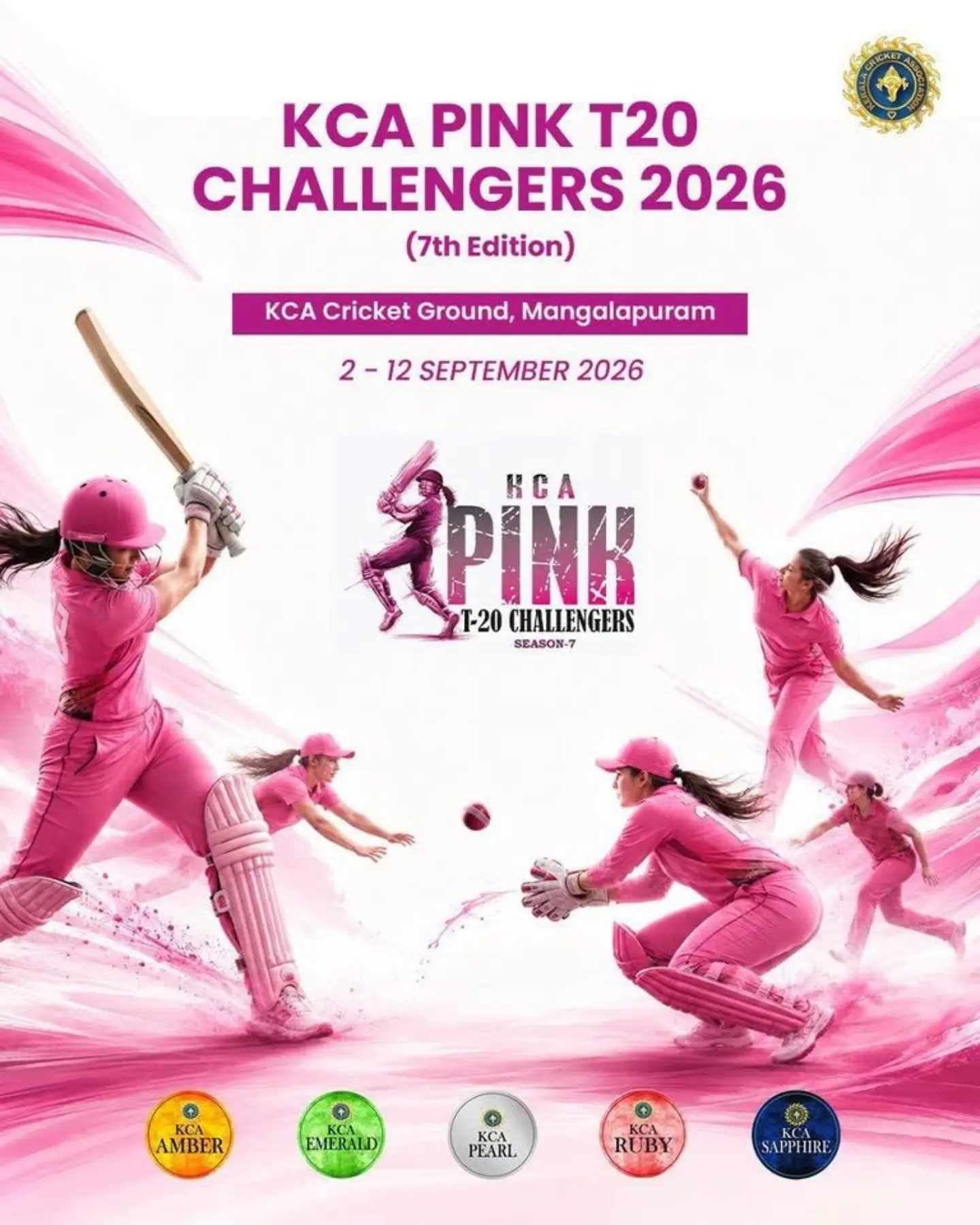 KCA Pink T20 Challengers 2026 - Sports in Trivandrum