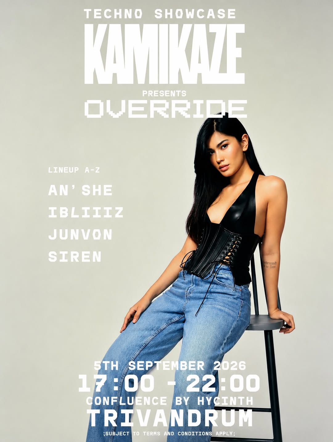 KAMIKAZE Presents OVERRIDE ft. SIREN - Music in Trivandrum